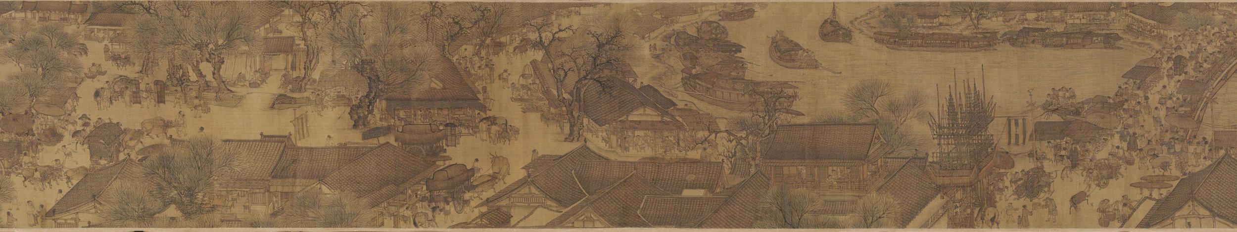 清明上河图 街市渐疏 · 虹桥将现