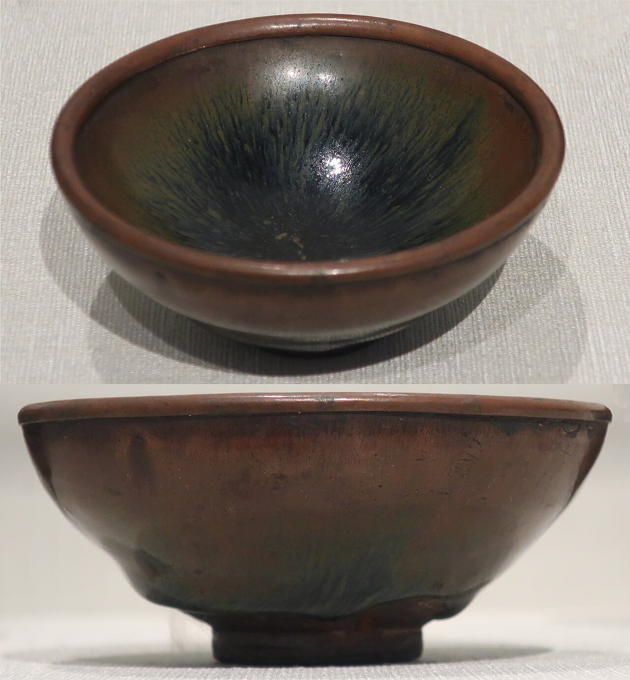 建窑黑釉茶盏
